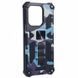 Чехол Military Shield для Xiaomi Poco C85 4G EU 173 mm / 25078PC3EE бампер противоударный с подставкой Navy-Blue