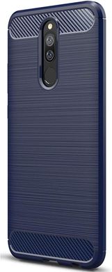 Чехол Carbon для Xiaomi Redmi 8A бампер оригинальный Blue