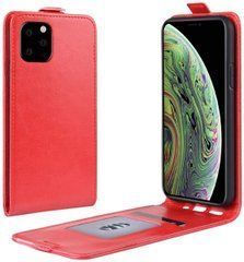 Чехол IETP для Iphone 12 Pro флип вертикальный кожа PU красный