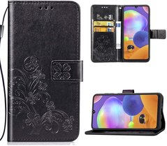 Чехол Clover для Samsung Galaxy A31 2020 / A315F книжка кожа PU черный