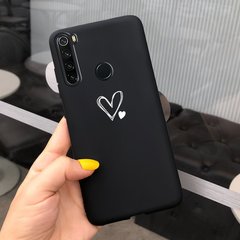 Чехол Style для Xiaomi Redmi Note 8T силиконовый бампер Черный Two hearts