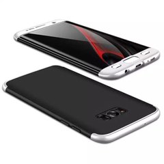 Чехол GKK 360 для Samsung Galaxy S8 / G950 бампер накладка Black-Silver