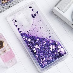 Чехол Glitter для Xiaomi Redmi 4 Standart 2/16 Жидкий блеск Фиолетовый УЦЕНКА