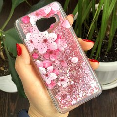 Чехол Glitter для Samsung Galaxy A5 2016 / A510 бампер Жидкий блеск аквариум Sakura