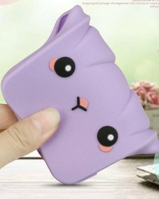 Чехол Funny-Bunny 3D для Xiaomi Redmi Note 7 / Note 7 Pro Global бампер резиновый Сиреневый