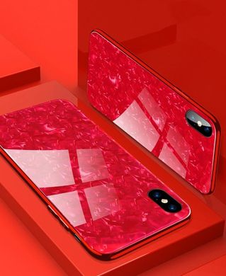 Чохол Marble для Iphone XS бампер мармуровий оригінальний Red