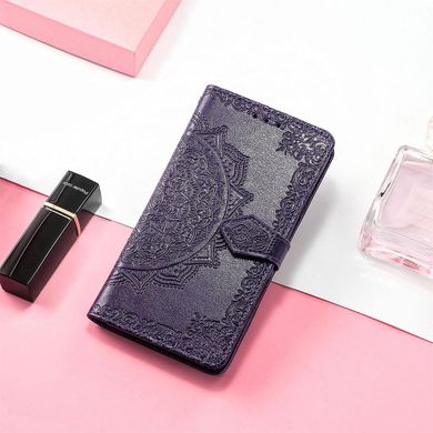 Чехол Vintage для Xiaomi Redmi Note 10 Pro книжка кожа PU с визитницей фиолетовый
