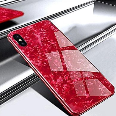 Чехол Marble для Iphone XS бампер мраморный оригинальный Red