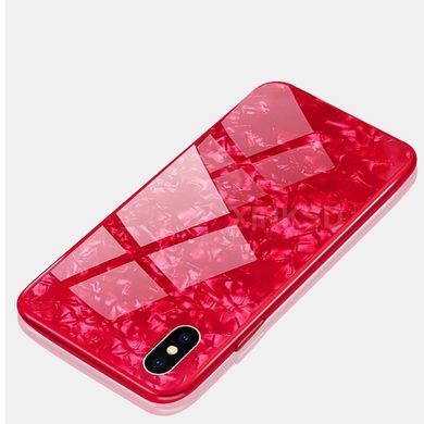 Чехол Marble для Iphone XS бампер мраморный оригинальный Red