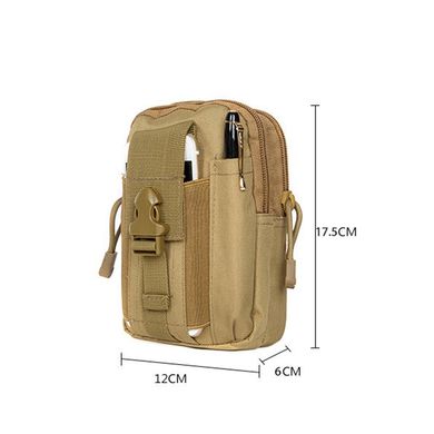 Тактичний чохол Military сумка для телефону Підсумок на пояс Ліс цифровий