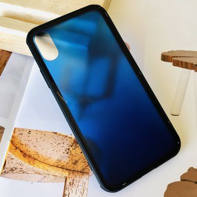 Чохол Amber-Glass для Iphone XS бампер накладка градієнт Blue
