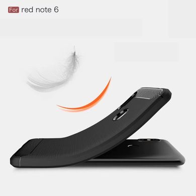 Чохол Carbon для Xiaomi Redmi Note 6 Pro бампер чорний