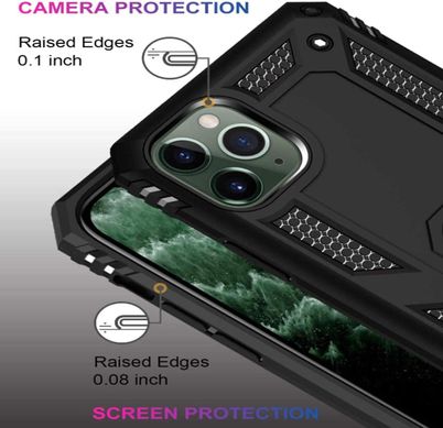 Чохол Shield для Iphone 11 Pro Max бампер протиударний з кільцем Black