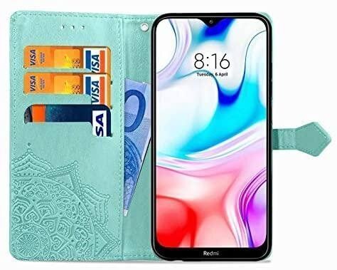 Чохол Vintage для Xiaomi Redmi 8 книжка шкіра PU бірюзовий