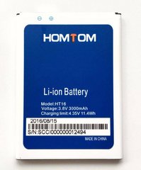 Аккумулятор оригинальный для Homtom HT16 / HT16 Pro батарея