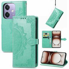 Чехол Vintage для OPPO A40m / CPH2669 книжка кожа PU с визитницей бирюзовый