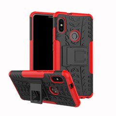 Чехол Armor для Xiaomi Mi Max 3 Бампер противоударный красный