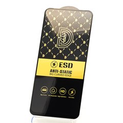 Защитное стекло ESD 6D Full Glue для Realme C67 полноэкранное черное