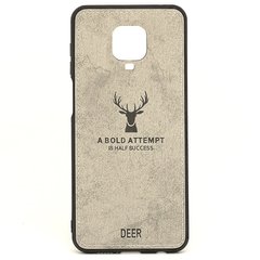 Чехол Deer для Xiaomi Redmi Note 9 Pro бампер накладка Серый