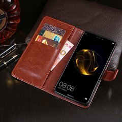 Чехол Idewei для Huawei P Smart Plus / Nova 3i / INE-LX1 книжка кожа PU коричневый