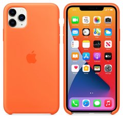 Чехол Silicone Сase для Iphone 11 Pro Max бампер накладка Spicy Orange