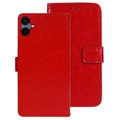 Чехол Idewei для Samsung Galaxy A06 / A065 книжка кожа PU с визитницей красный