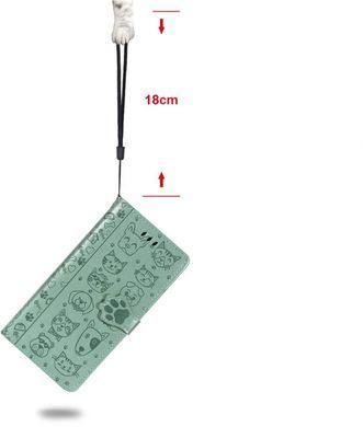 Чохол Embossed Cat and Dog для Xiaomi Redmi Note 7 / Note 7 Pro книжка шкіра PU Mint
