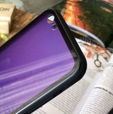 Чехол Amber-Glass для Iphone SE 2020 бампер накладка градиент Purple