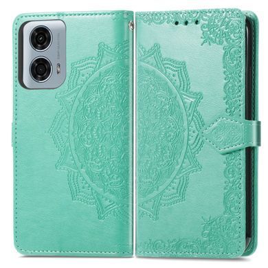 Чехол Vintage для Motorola Moto G24 / G24 Power книжка кожа PU с визитницей бирюзовый