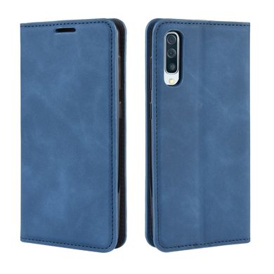 Чехол Taba Retro-Skin для Samsung Galaxy A50 2019 / A505F книжка кожа PU с визитницей синий