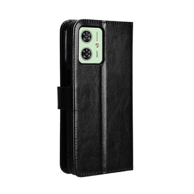 Чехол Idewei для Motorola Moto G54 / G54 Power книжка кожа PU с визитницей черный