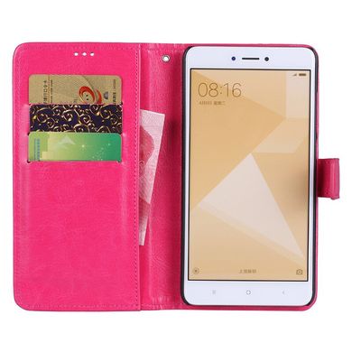 Чохол Idewei для Xiaomi Redmi 4x книжка шкіра PU Pink