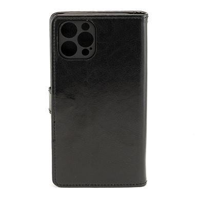 Чохол Idewei для Iphone 12 Pro Max книжка шкіра PU з візитницею чорний