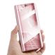 Чехол Mirror для Xiaomi Mi 8 Lite книжка зеркальный Clear View Pink
