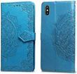 Чохол Vintage для IPhone X книжка з візерунком шкіра PU блакитний