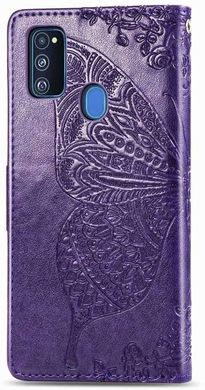 Чехол Butterfly для Samsung M30s 2019 / M307F книжка кожа PU фиолетовый