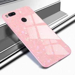 Чехол Marble для Xiaomi Mi A1 / Mi5X бампер мраморный оригинальный Pink
