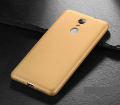 Чехол MAKAVO для Xiaomi Redmi Note 4 Бампер Матовый ультратонкий золотой