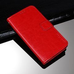 Чехол Idewei для Iphone SE 2022 книжка кожа PU с визитницей красный