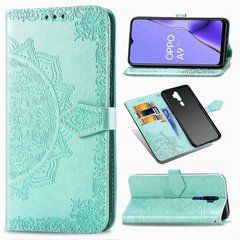 Чехол Vintage для OPPO A5 2020 книжка кожа PU бирюзовый