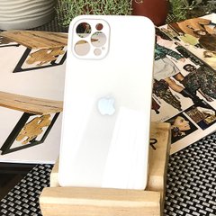 Чехол Color-Glass для Iphone 12 Pro Max бампер с защитой камер White