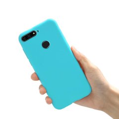 Чехол Style для Huawei Y6 Prime 2018 Бампер силиконовый голубой