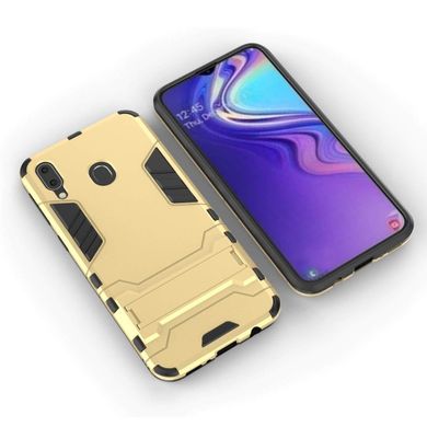 Чехол Iron для Samsung Galaxy A20 2019 / A205F Бампер противоударный Gold