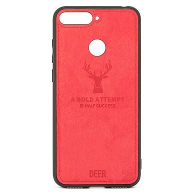 Чехол Deer для Huawei Y6 2018 / Y6 Prime 2018 бампер противоударный Красный