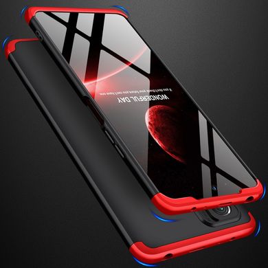 Чехол GKK 360 для Xiaomi Redmi Note 10 Pro бампер противоударный Black-Red