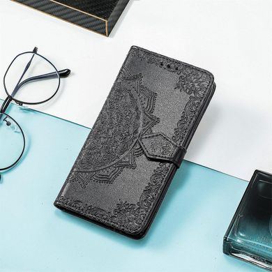 Чехол Vintage для Xiaomi Redmi Note 10 Pro книжка кожа PU с визитницей черный