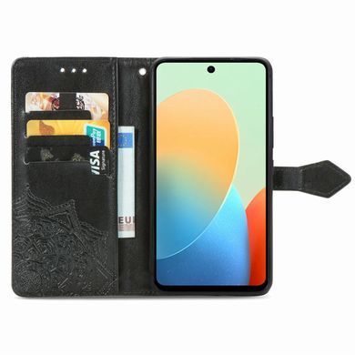 Чехол Vintage для Tecno Spark Go 2024 / BG6 книжка кожа PU с визитницей черный