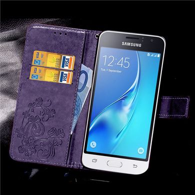 Чохол Clover для Samsung Galaxy J1 Mini / J105 книжка шкіра PU Purple