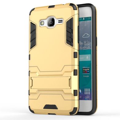 Чехол Iron для Samsung Galaxy Grand Prime G530 / G531 противоударный бампер Gold