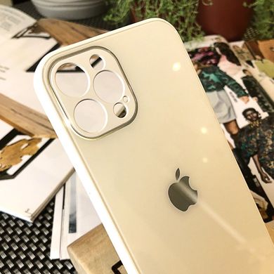 Чохол Color-Glass для Iphone 12 Pro Max бампер із захистом камер White
